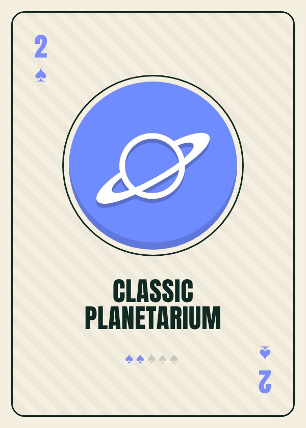 Classic Planetarium card