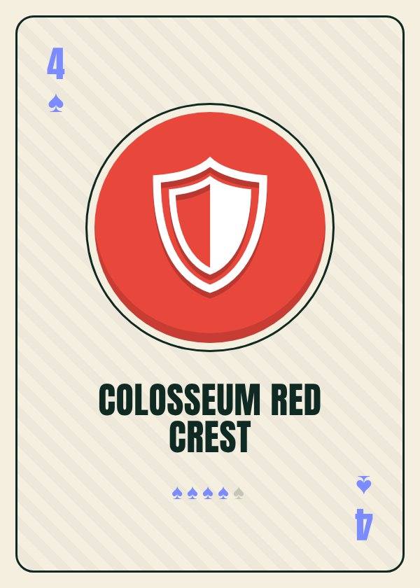 Colosseum Red Crest card