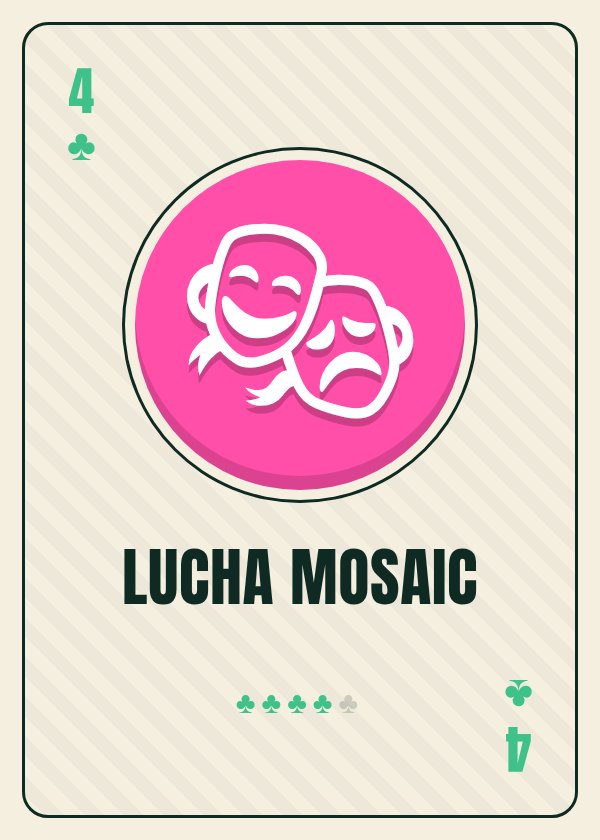 Lucha Mosaic card