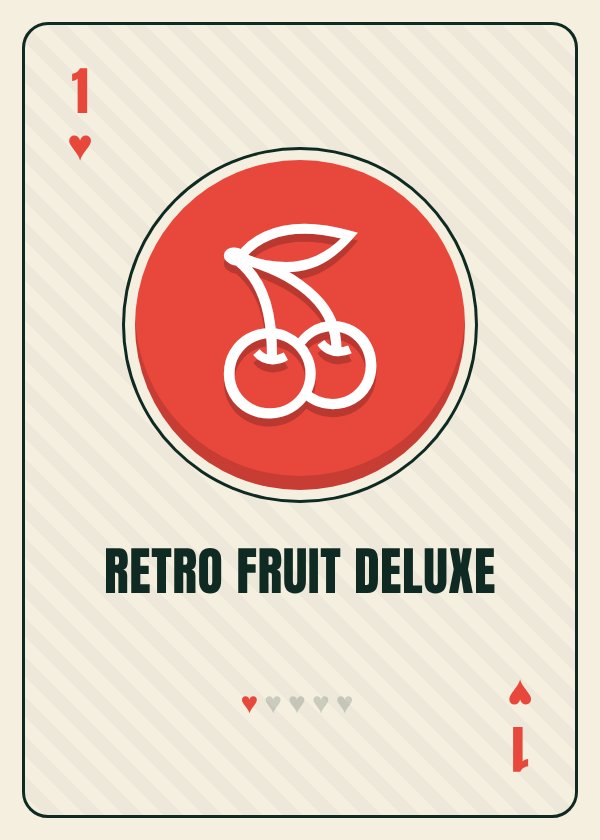 Retro Fruit Deluxe card