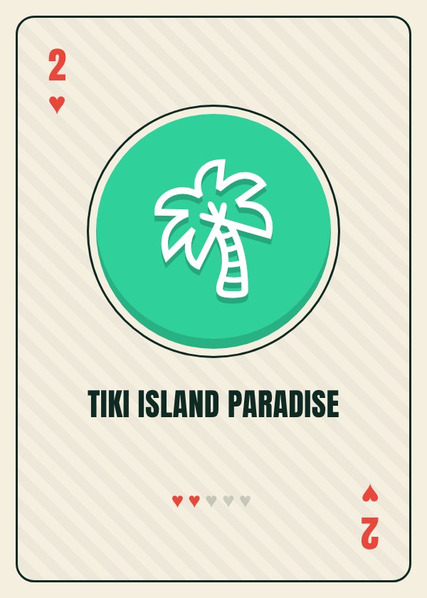Tiki Island Paradise card